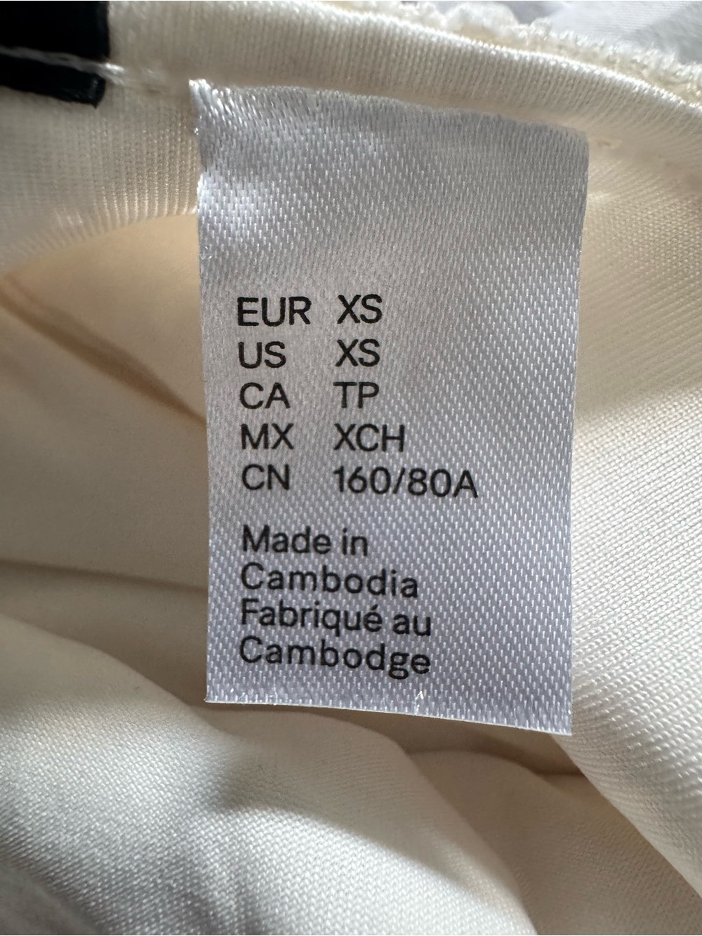 NWT H&M Corset Style Summer Vacation Beach Mini Dress Cream White Women XS - Picture 14 of 16